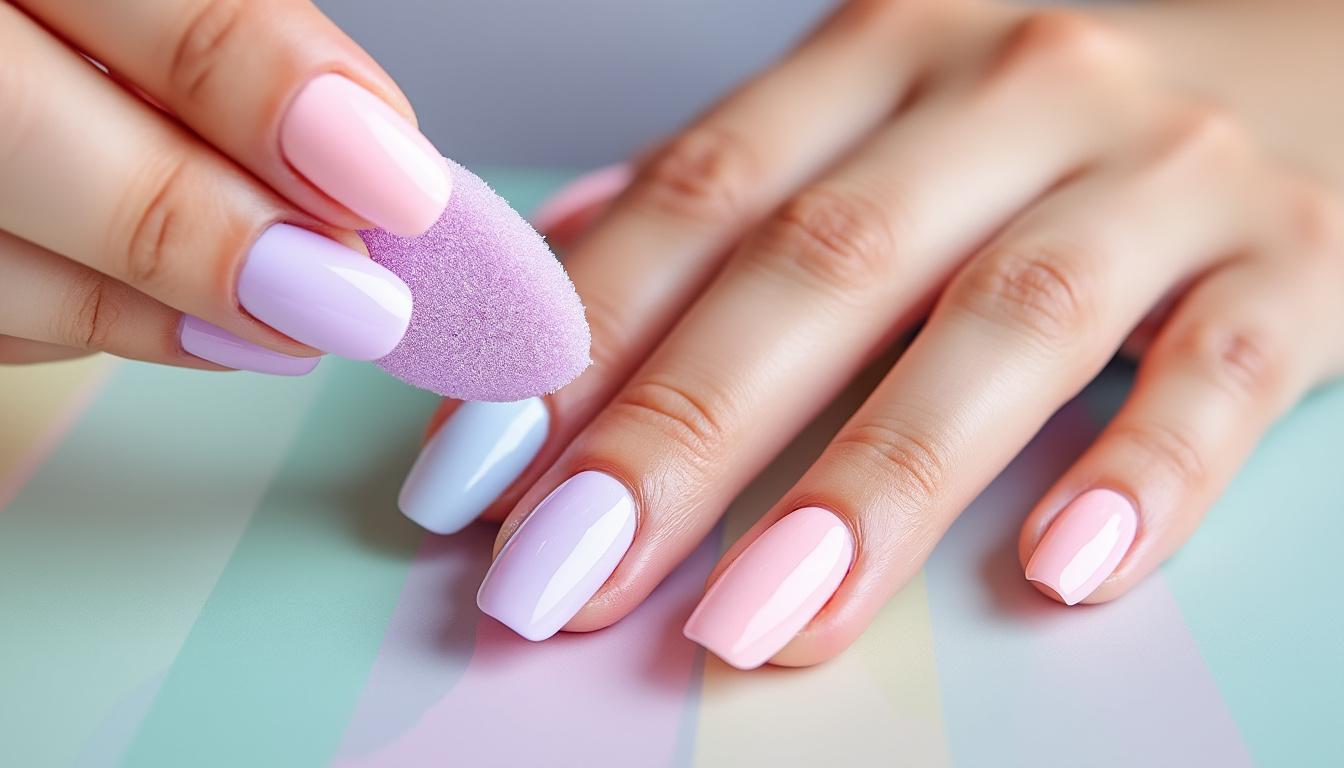 découvrez comment réaliser un effet baby-boomer à l'éponge facilement pour des ongles dégradés et tendance, étape par étape.