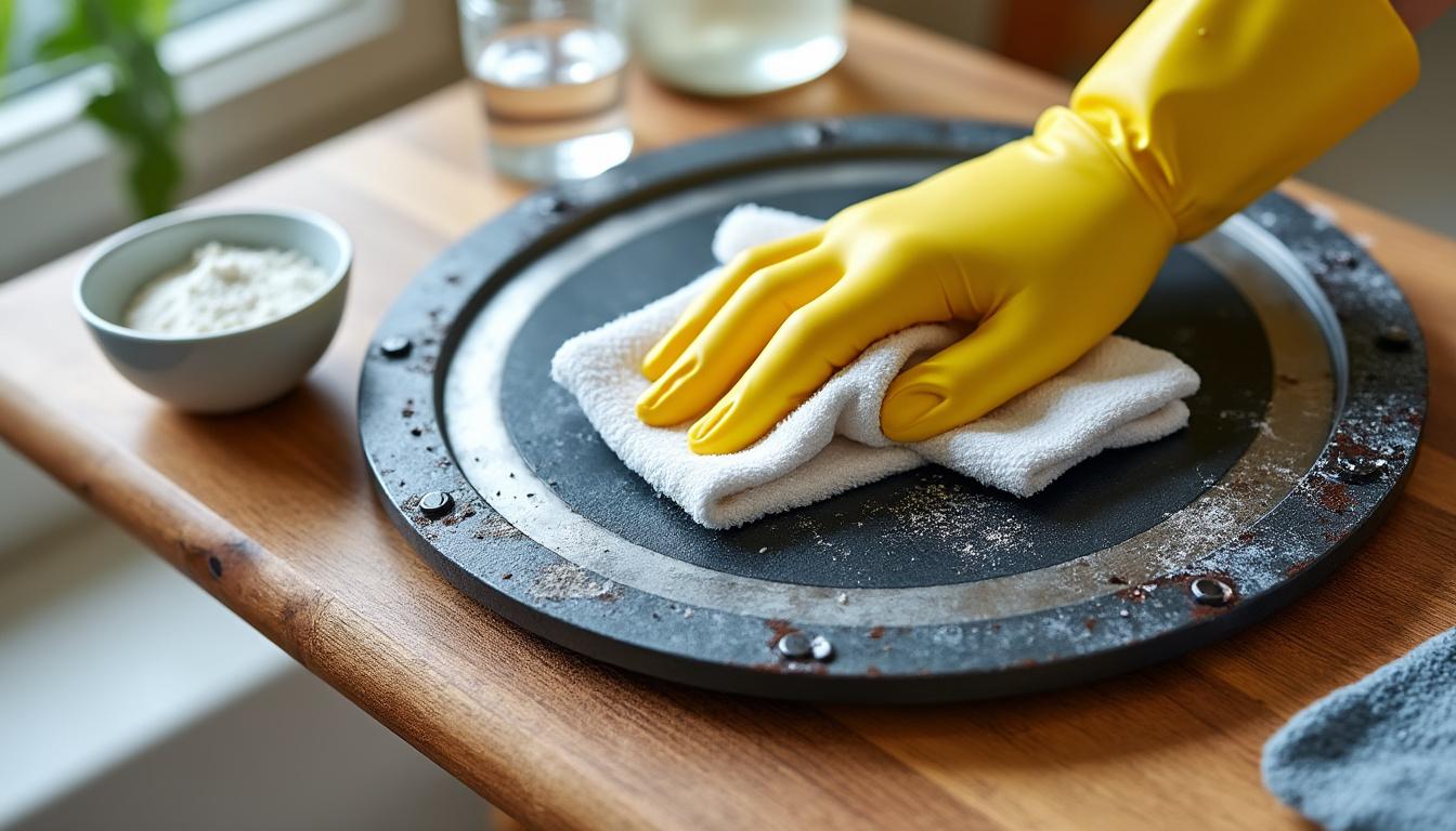 découvrez des méthodes simples et efficaces pour nettoyer une semelle de fer à repasser brûlée et retrouver une surface lisse pour un repassage parfait.