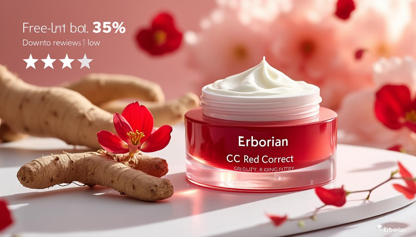 découvrez la nouvelle cc red correct d'erborian, la star de la k-beauty plébiscitée par des milliers d'avis 5 étoiles, maintenant disponible à prix réduit. profitez d'un teint parfait et lumineux grâce à ce best-seller à petit prix !