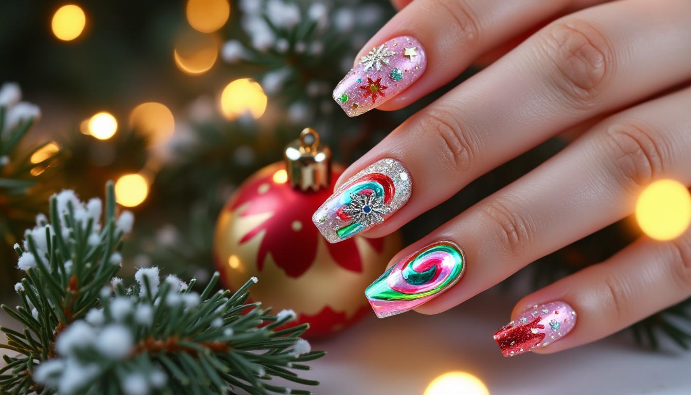 découvrez des idées originales pour vos ongles de noël 2026 et soyez tendance pendant les fêtes avec des designs uniques et créatifs.