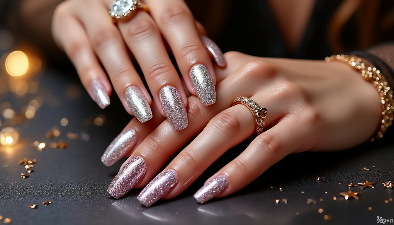 sublimez vos ongles pour une soirée glamour avec des paillettes étincelantes. découvrez nos idées et astuces pour un look festif et élégant.